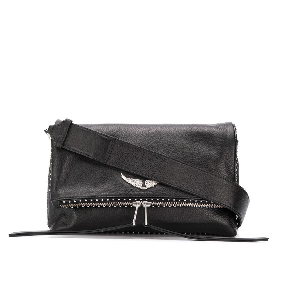 ZADIG&VOLTAIRE ROCKY FOLDOVER CROSSBODY BAG